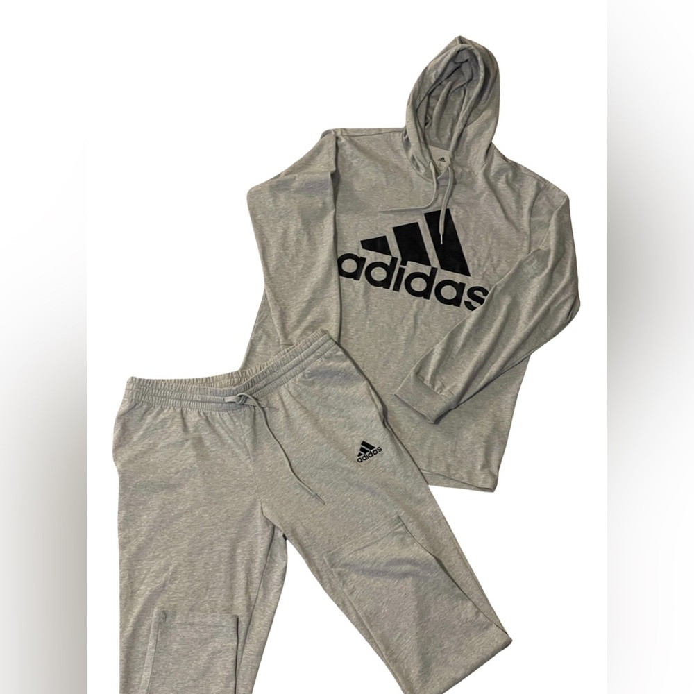 Adidas Tracksuit in Heather Gray